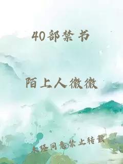 40部禁书