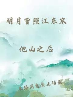 明月曾照江东寒